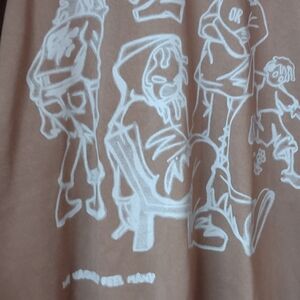 Brown Graphic Hoodie